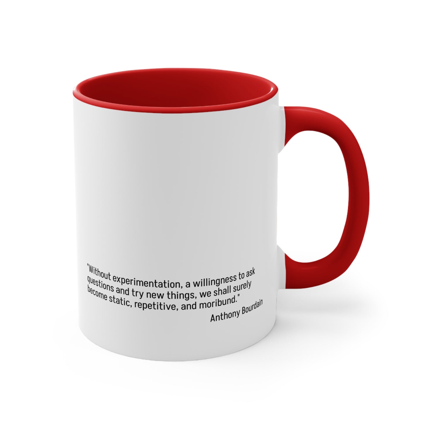 QKB Anthony Bourdain Quote Accent Mugs