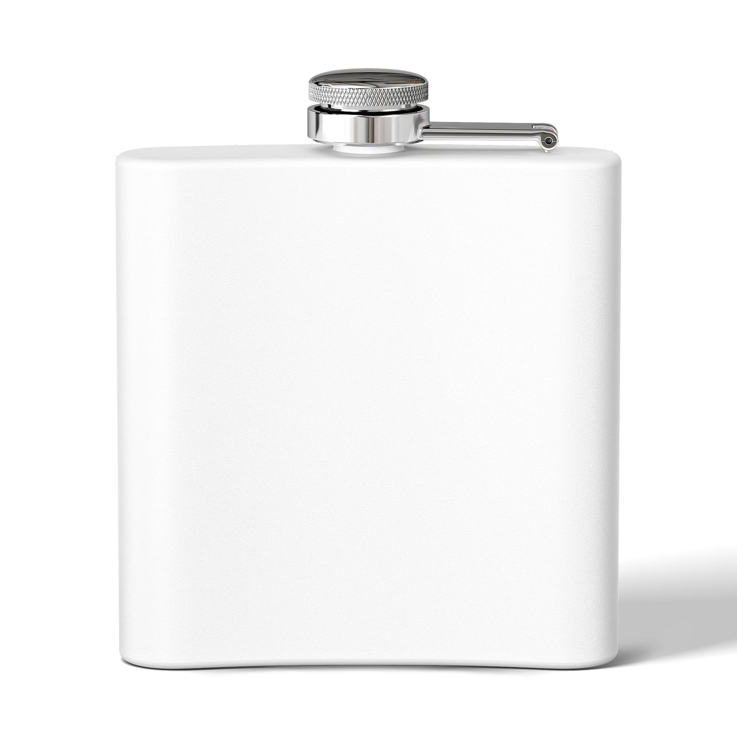 QKB Pineapple Skull Design Flask, 6oz Stainless Steel