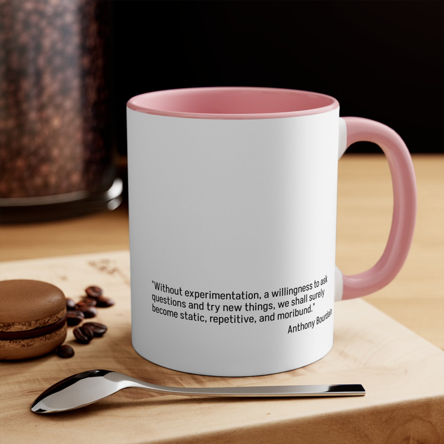 QKB Anthony Bourdain Quote Accent Mugs