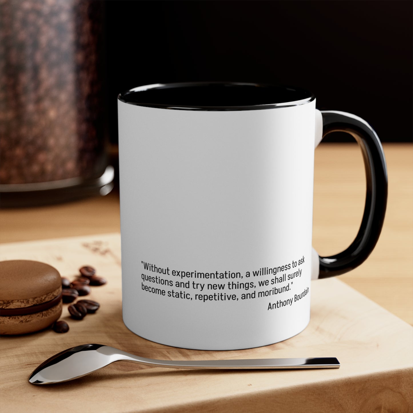 QKB Anthony Bourdain Quote Accent Mugs