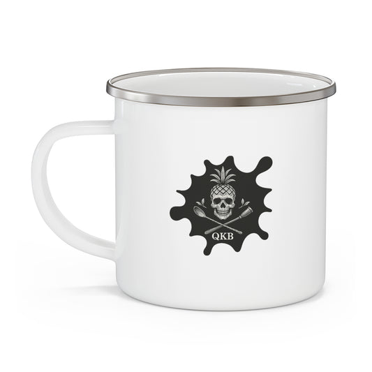 QKB Jerry Thomas Quote Rustic Enamel Camping Mug