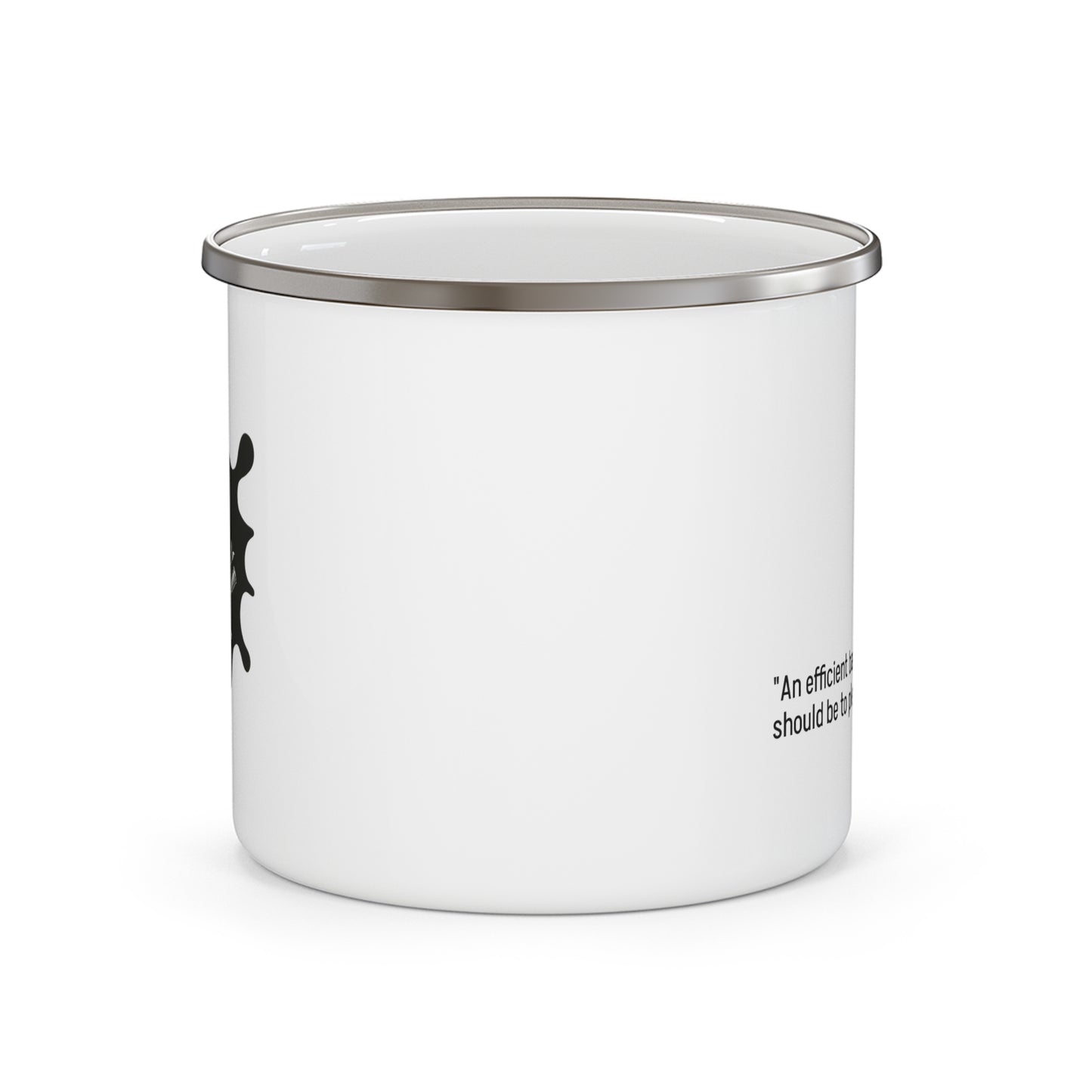 QKB Jerry Thomas Quote Rustic Enamel Camping Mug