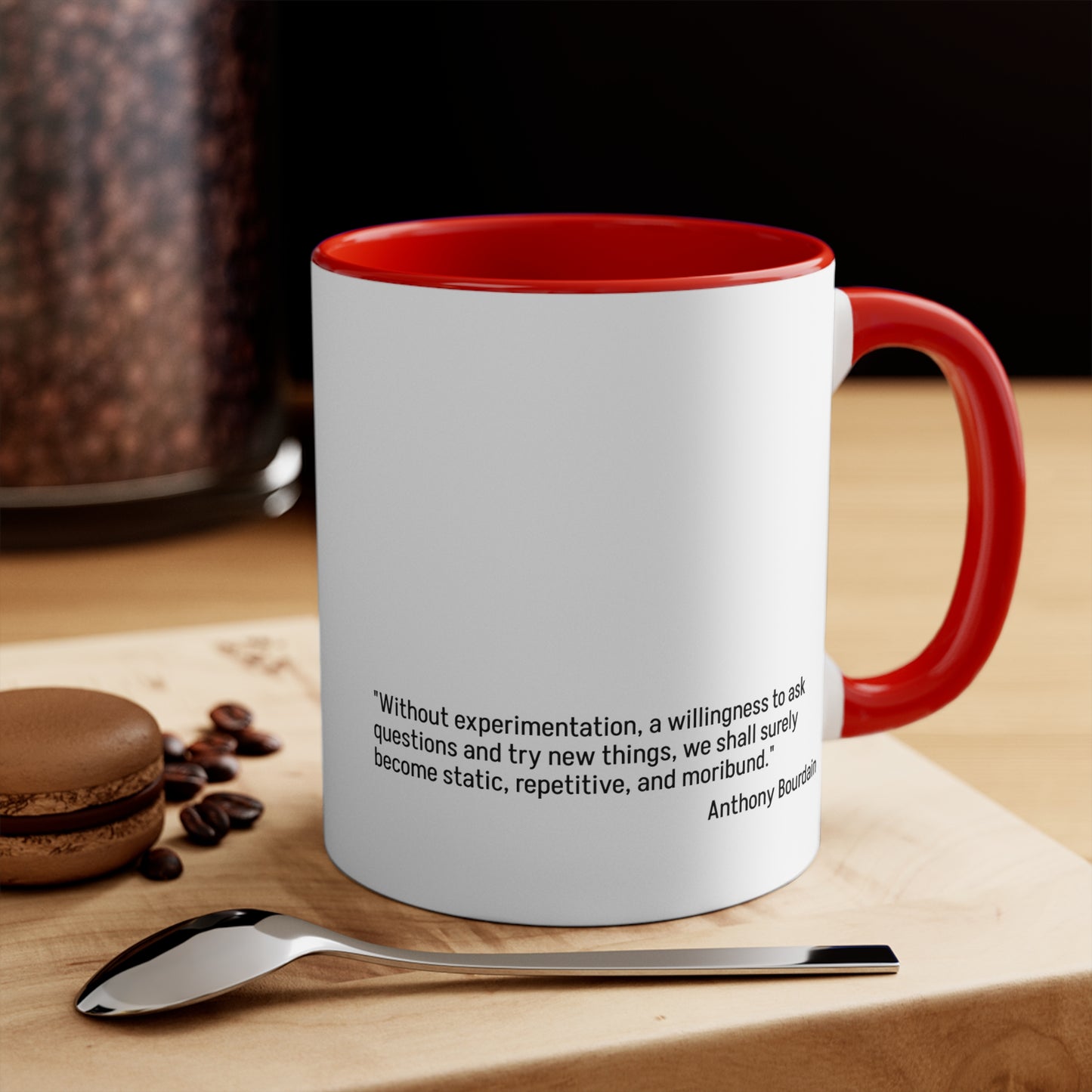 QKB Anthony Bourdain Quote Accent Mugs